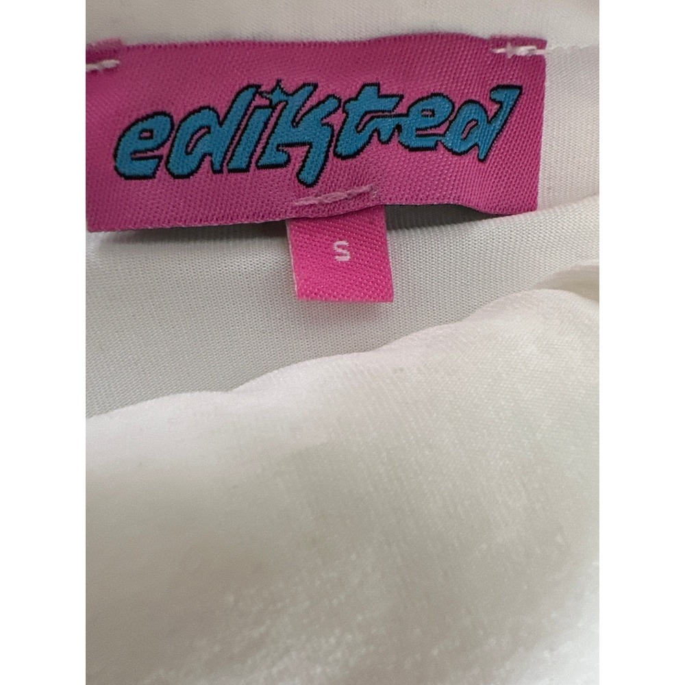 Edikted Sequin Open Back Full Length‎ Gown Dress Sz Small 6 Evening Prom Wedding - Picture 16 of 16